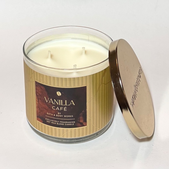 VANILLA CAFE 3 Wick Candle - Picture 2 of 5